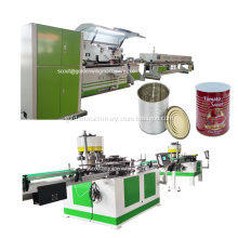 Full Automatic Metal Food Tin Can Production Line